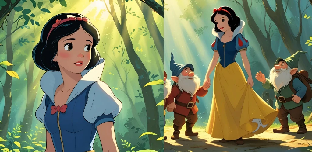 قصة بياض الثلج أو سنو وايت مقدمة بطريقة مناسبة للأطفال